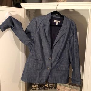1X Croft and Barrow, denim blazer